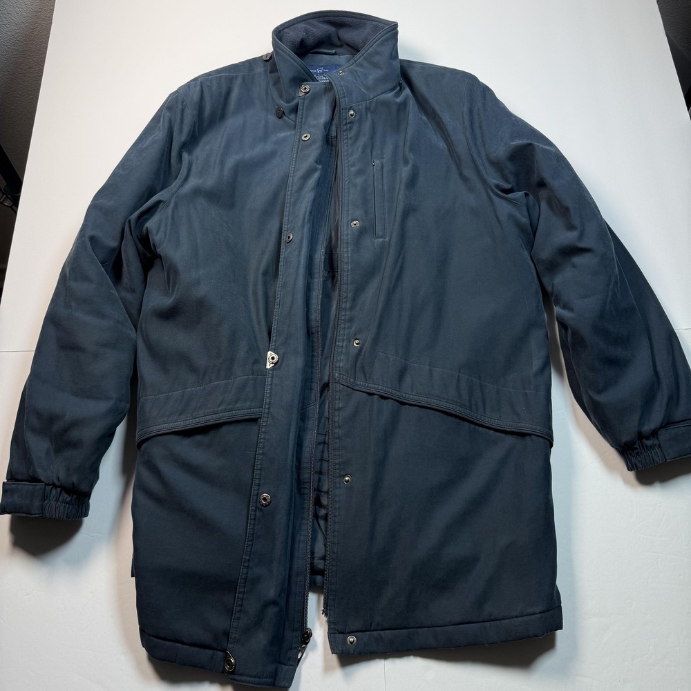 Mackintosh New England Mens Navy Blue Insulated Field Jacket Coat XL